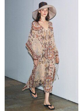 ZARA ZW COLLECTION PRINTED TUNIC DRESS